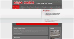Desktop Screenshot of empe-meble.pl